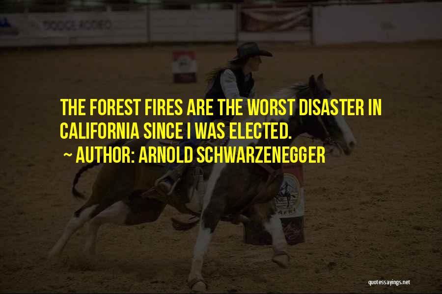 Forest Fire Quotes By Arnold Schwarzenegger