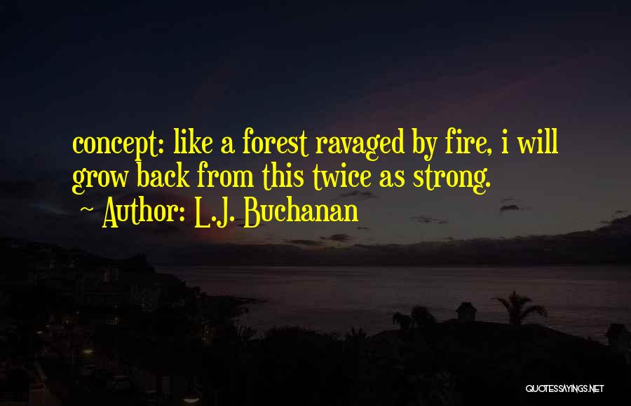 Forest Fire Quotes By L.J. Buchanan