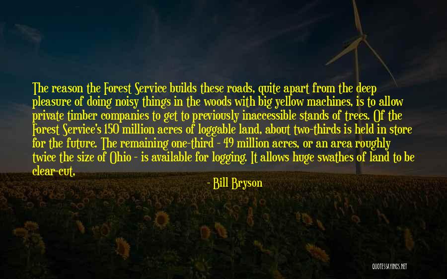 Forest Logging Quotes By Bill Bryson Forest Logging Quotes By Bill Bryson