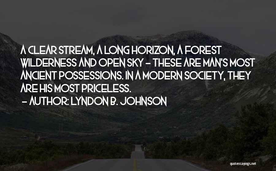 Forest Stream Quotes By Lyndon B. Johnson