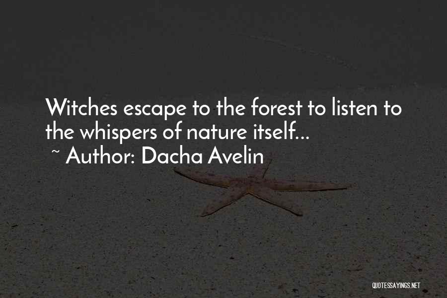 Forest Witchcraft Quotes By Dacha Avelin