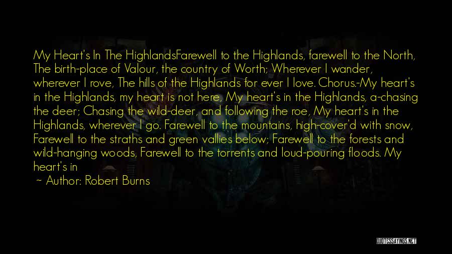 Forests And Mountains Quotes By Robert Burns