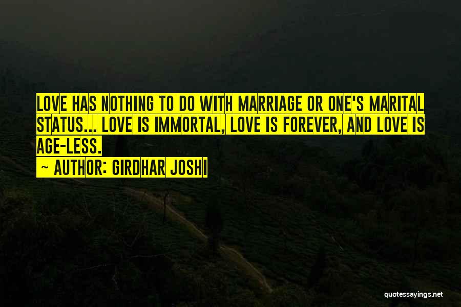 Forever Is Nothing Quotes By Girdhar Joshi