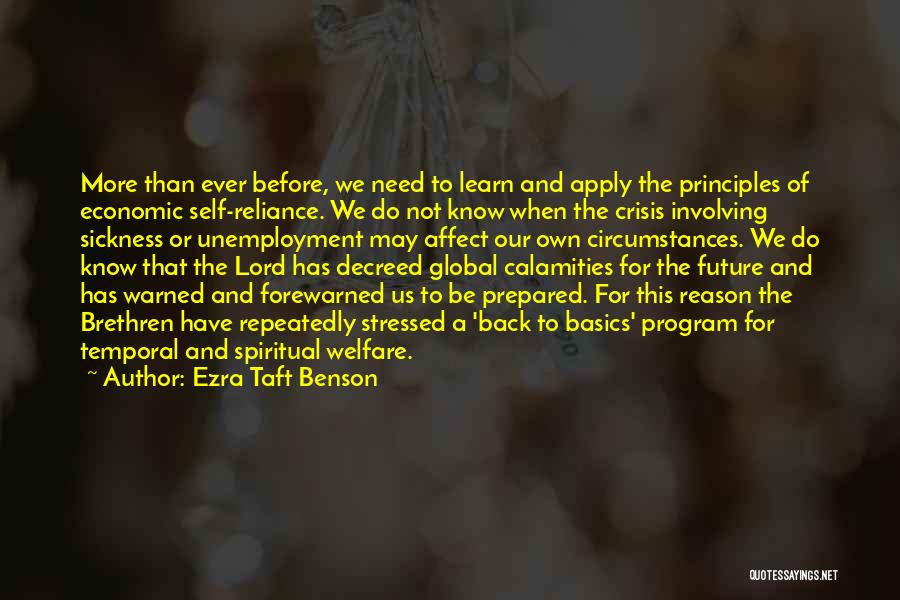 Forewarned Quotes By Ezra Taft Benson