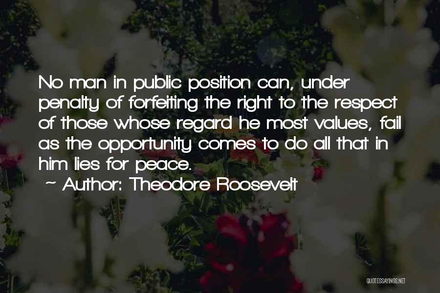 Forfeiting Quotes By Theodore Roosevelt