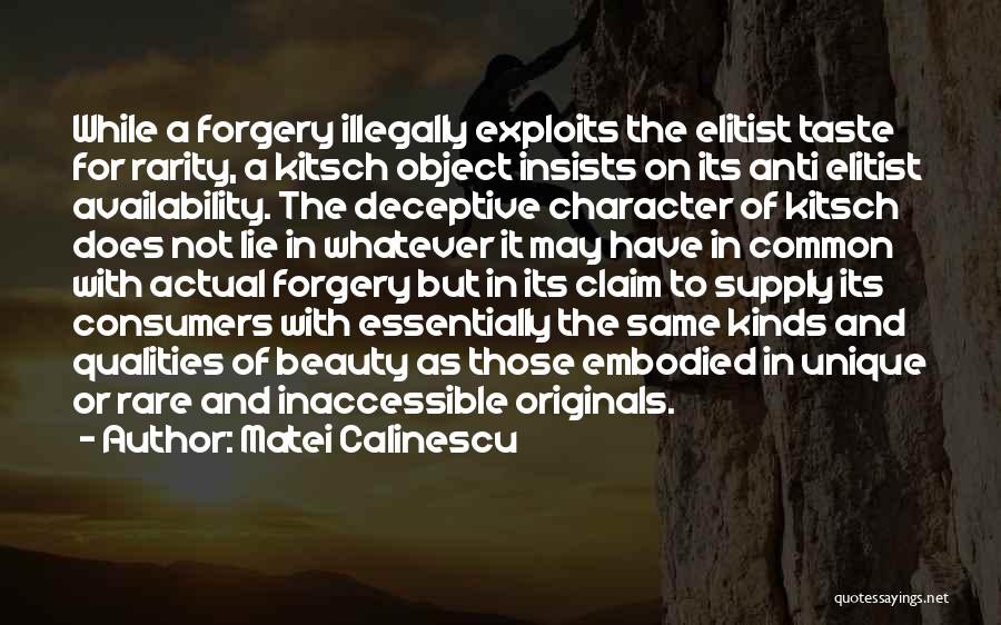 Forgery Quotes By Matei Calinescu