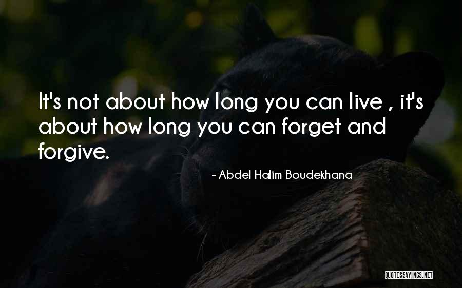 Forget About You Quotes By Abdel Halim Boudekhana