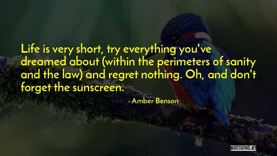 Forget And Regret Quotes By Amber Benson Forget And Regret Quotes By Amber Benson