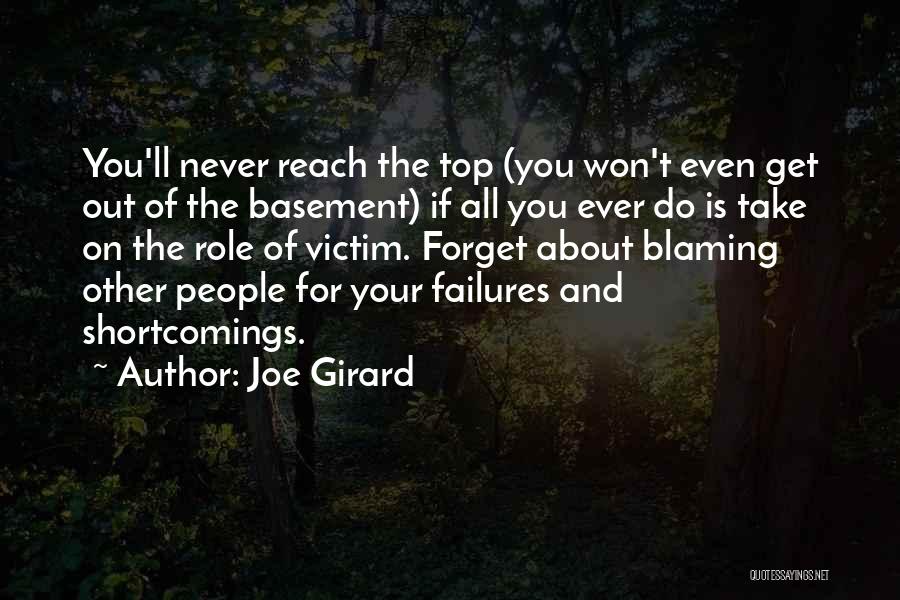 Forget Failures Quotes By Joe Girard