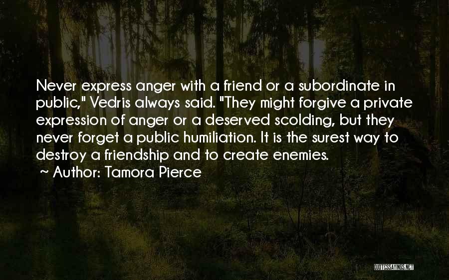 Forget Friendship Quotes By Tamora Pierce