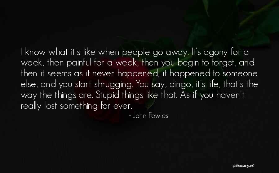 Forget It Quotes By John Fowles