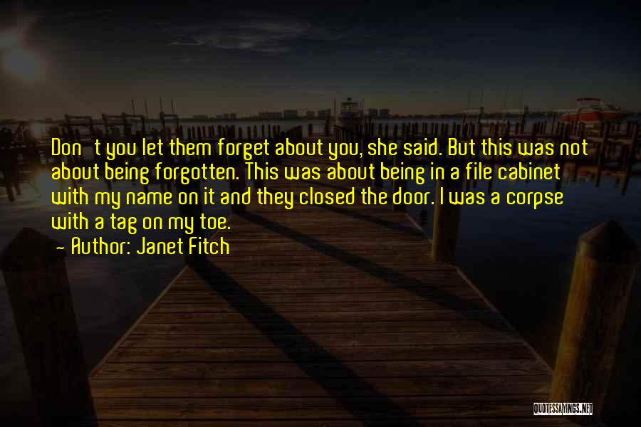 Forget My Name Quotes By Janet Fitch