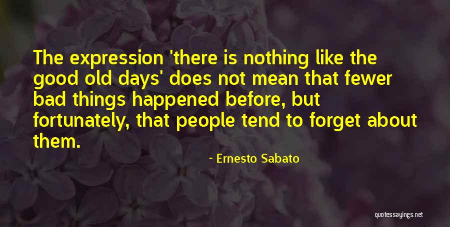 Forget Old Things Quotes By Ernesto Sabato