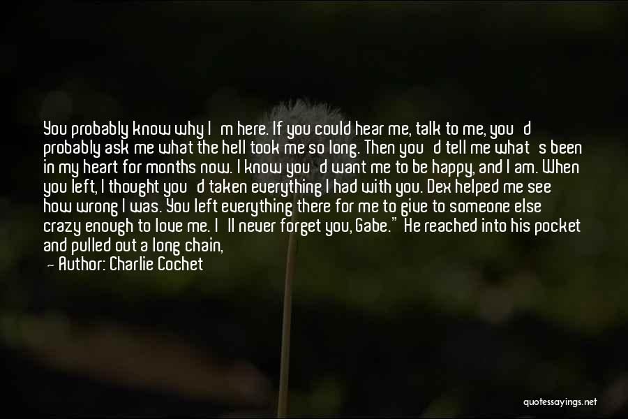 Forget Someone You Love Quotes By Charlie Cochet