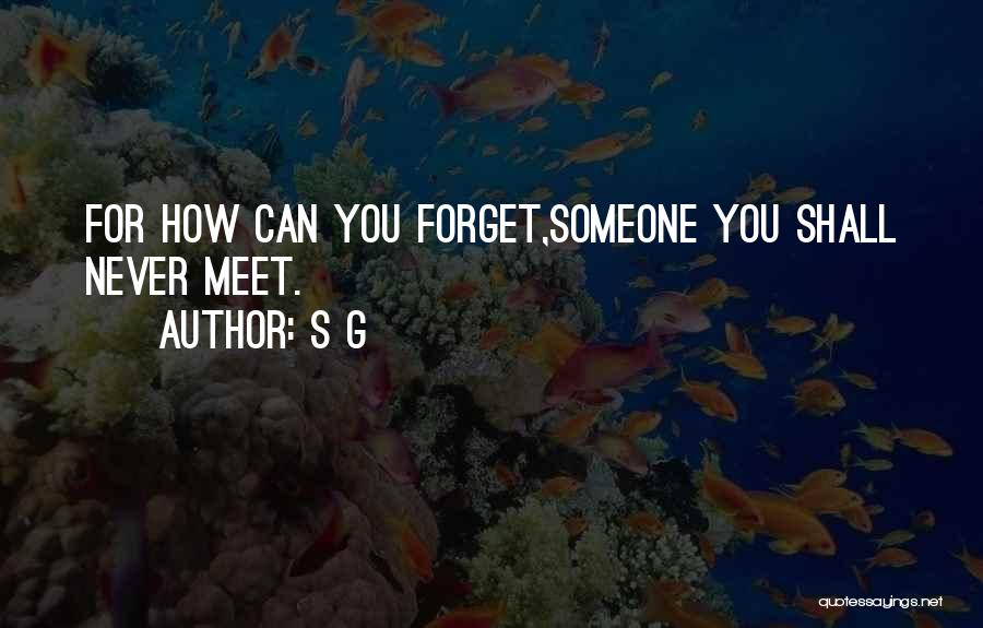 Forget Someone You Love Quotes By S G