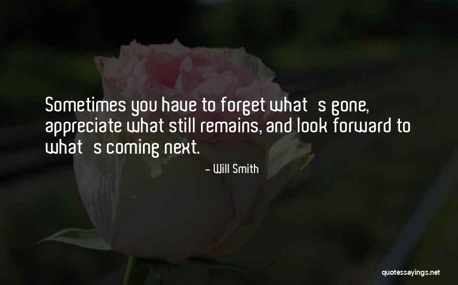 Forget The Past And Look Forward Quotes By Will Smith