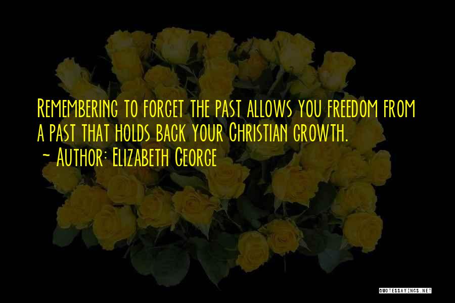 Forget The Past Future Quotes By Elizabeth George