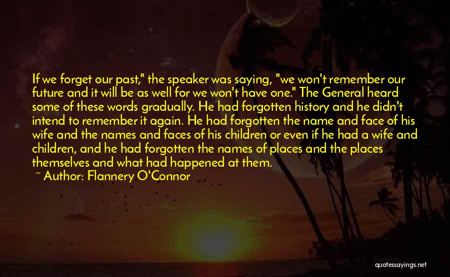 Forget The Past Future Quotes By Flannery O'Connor