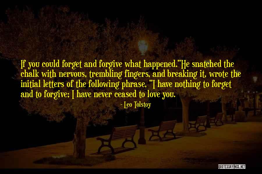 Forget What Happened Quotes By Leo Tolstoy Forget What Happened Quotes By Leo Tolstoy