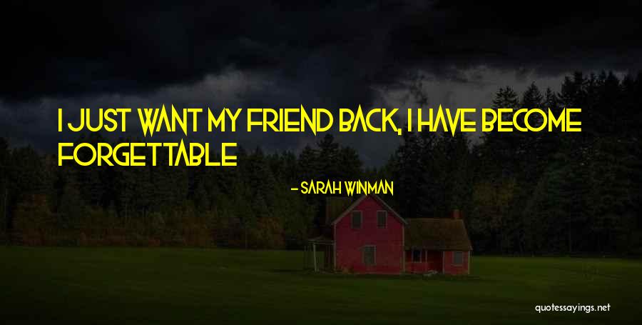 Forgettable Quotes By Sarah Winman