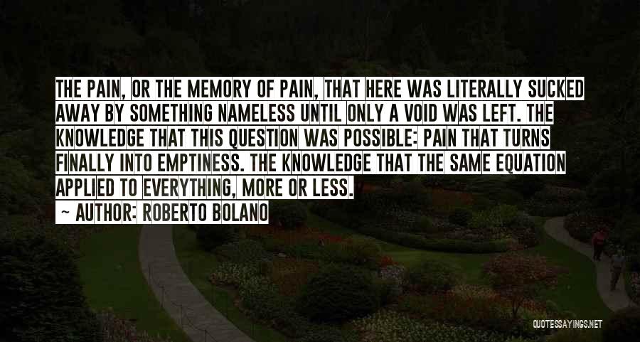 Forgetting A Memory Quotes By Roberto Bolano