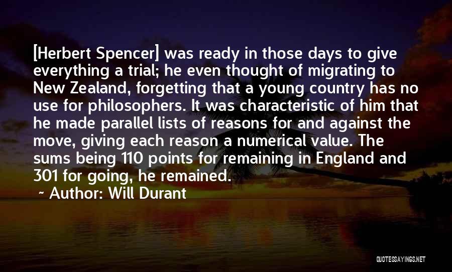 Forgetting Him Quotes By Will Durant