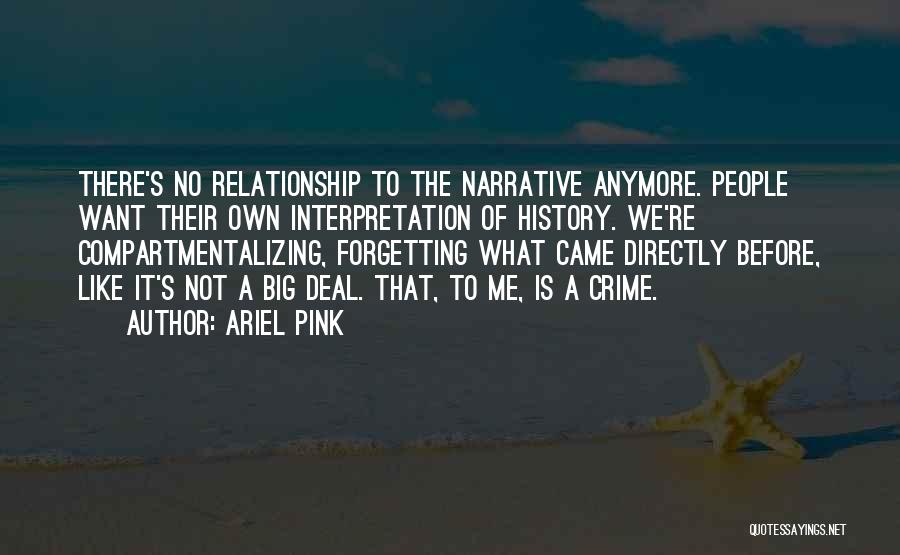 Forgetting History Quotes By Ariel Pink