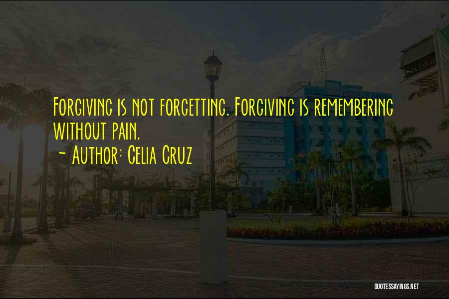 Forgetting The Past And Forgiving Quotes By Celia Cruz