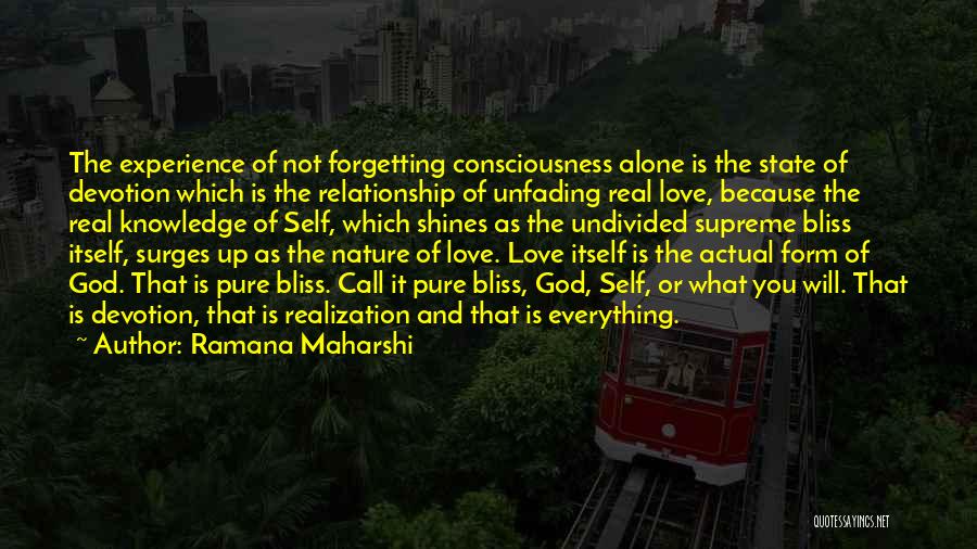 Forgetting The Past In A Relationship Quotes By Ramana Maharshi