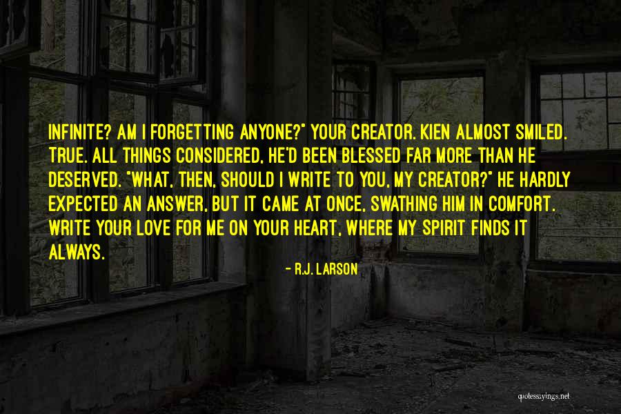 Forgetting Things Quotes By R.J. Larson Forgetting Things Quotes By R.J. Larson