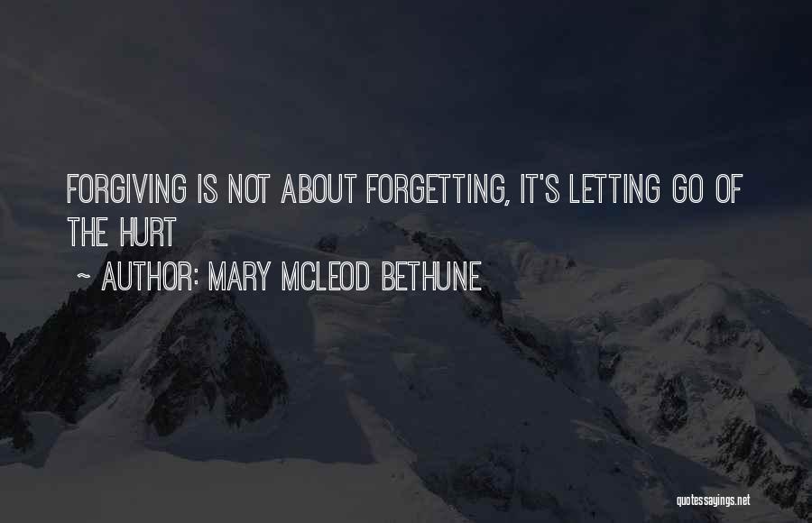 Forgetting Those Who Hurt You Quotes By Mary McLeod Bethune