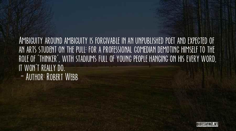 Forgivable Quotes By Robert Webb