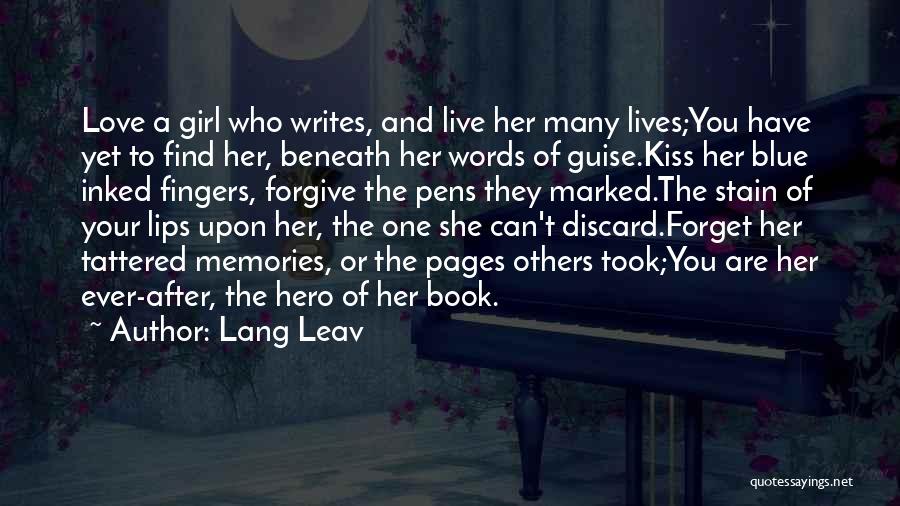 Forgive And Forget Quotes By Lang Leav