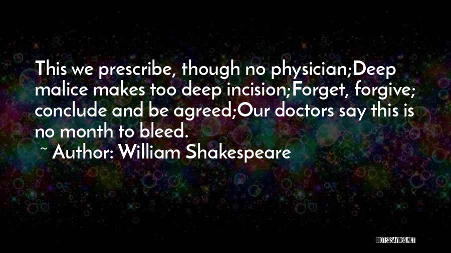 Forgive And Forget Quotes By William Shakespeare