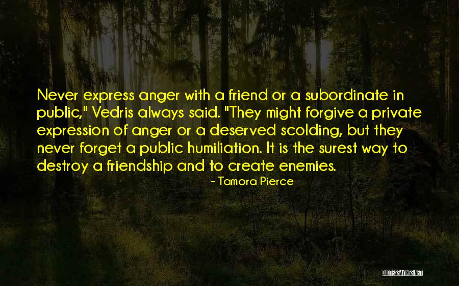 Forgive Friend Quotes By Tamora Pierce