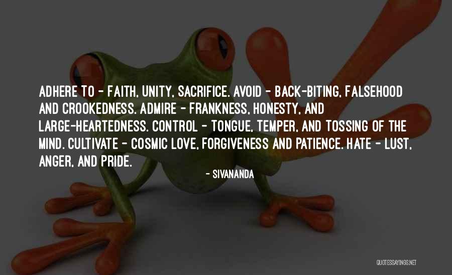 Forgiveness And Anger Quotes By Sivananda