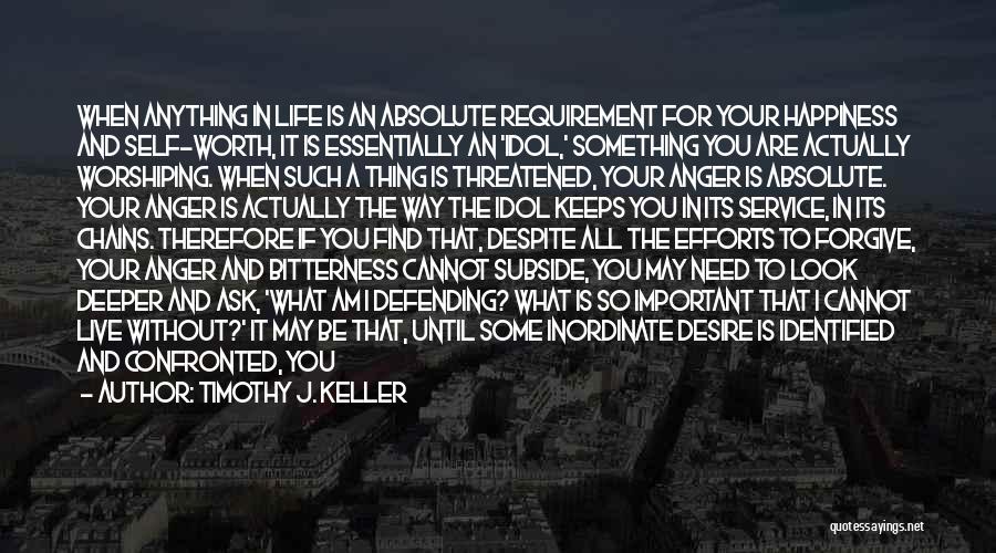 Forgiveness And Anger Quotes By Timothy J. Keller