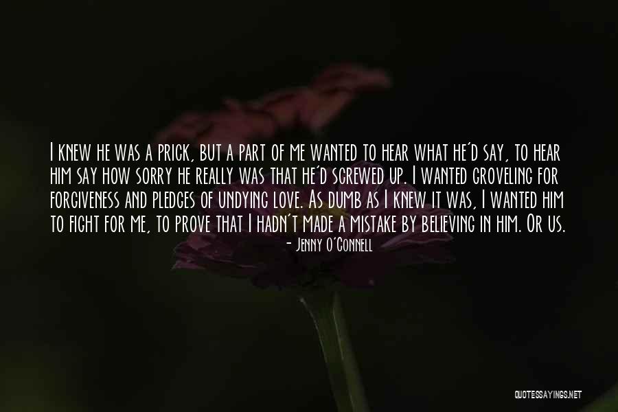 Forgiveness And Sorry Quotes By Jenny O'Connell