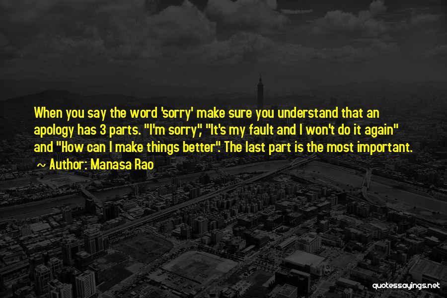 Forgiveness And Sorry Quotes By Manasa Rao