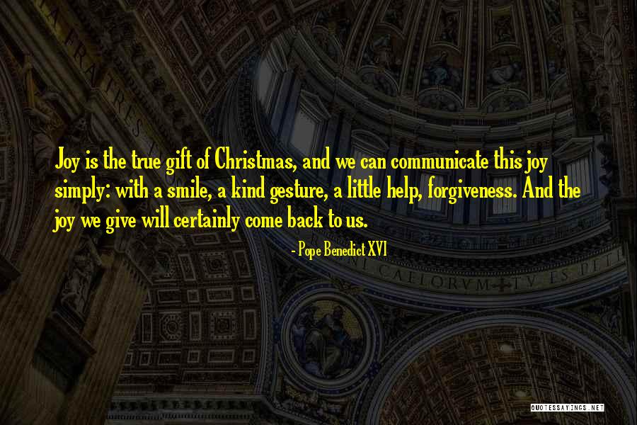 Forgiveness In Christmas Quotes By Pope Benedict XVI