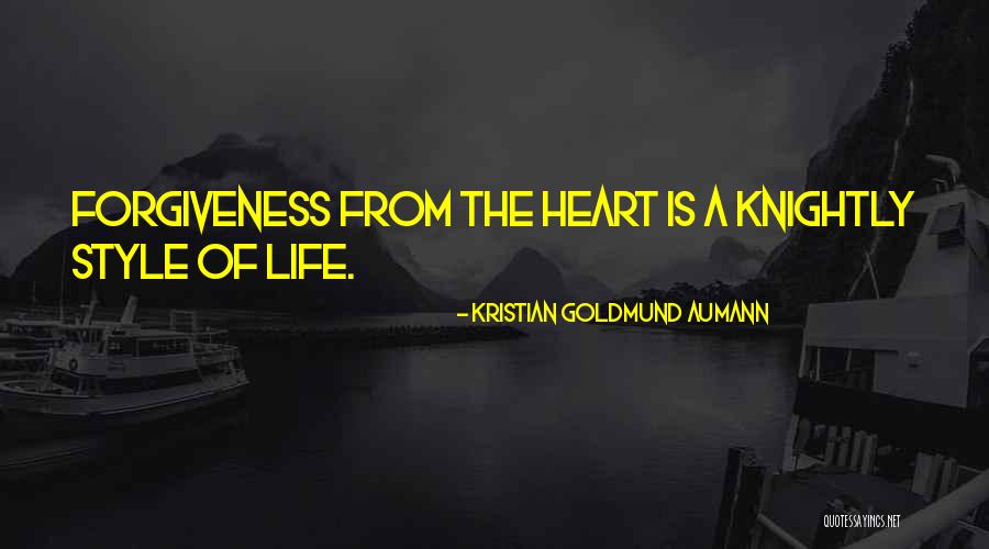 Forgiveness Quotes Quotes By Kristian Goldmund Aumann