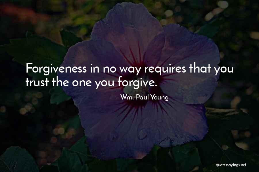Forgiveness Young Quotes By Wm. Paul Young