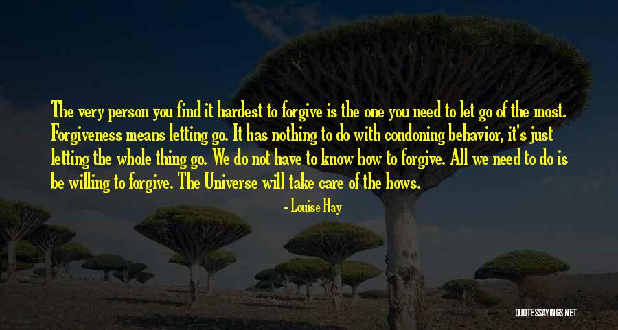 Forgiving And Letting Go Quotes By Louise Hay