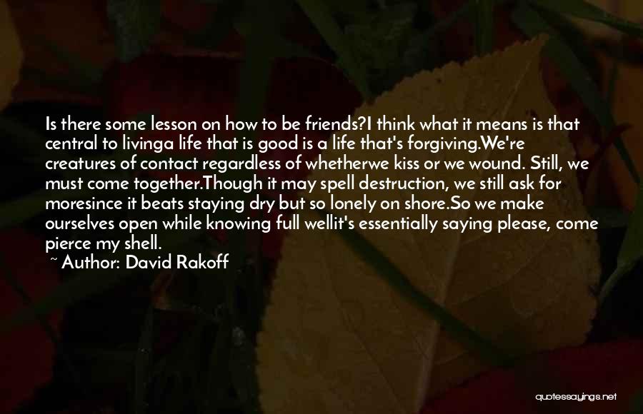Forgiving Friends Quotes By David Rakoff