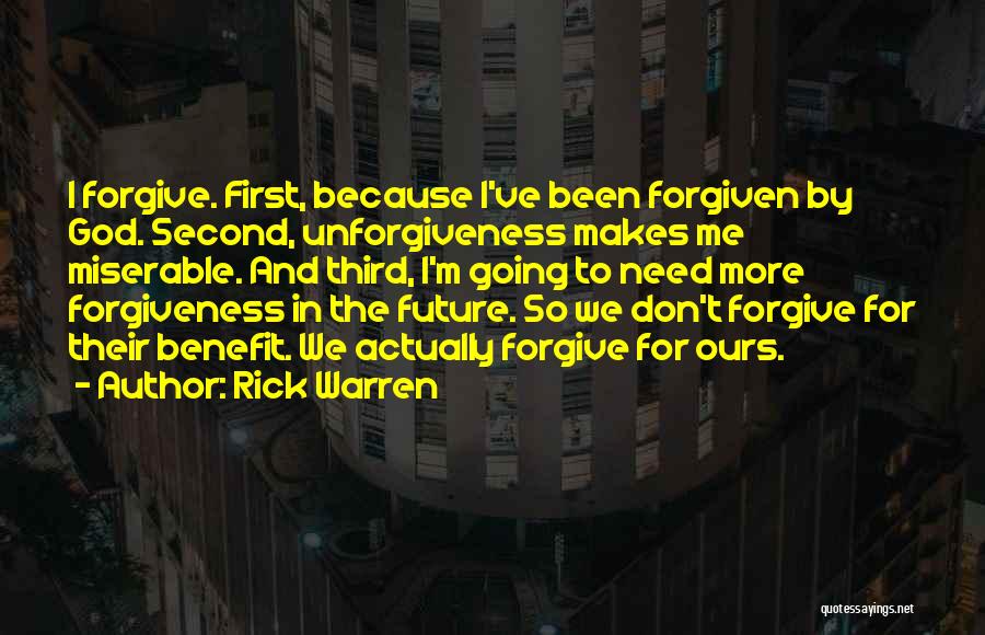 Forgiving God Quotes By Rick Warren