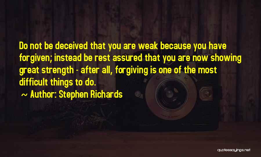 Forgiving The Past Quotes By Stephen Richards