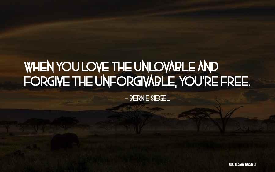 Forgiving Those You Love Quotes By Bernie Siegel