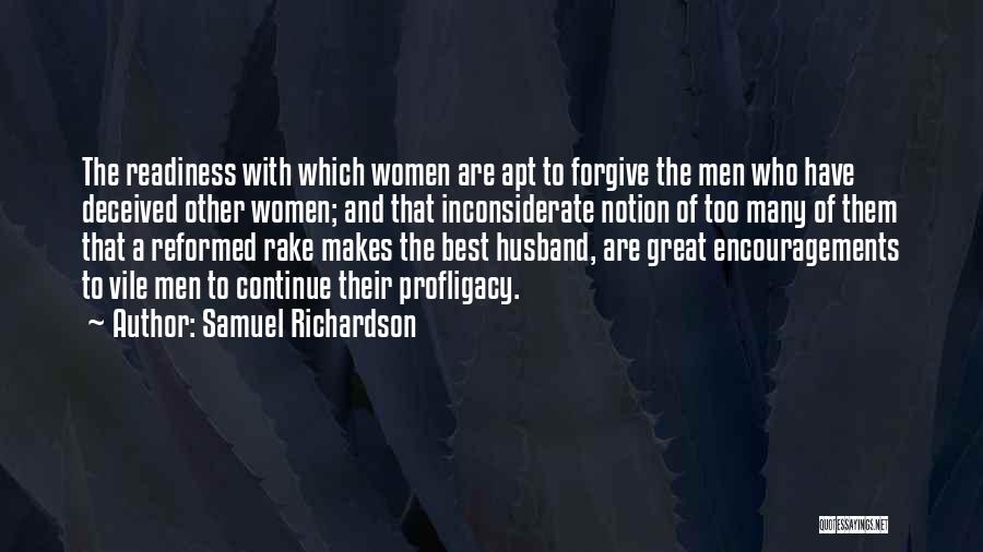 Forgiving Your Husband Quotes By Samuel Richardson
