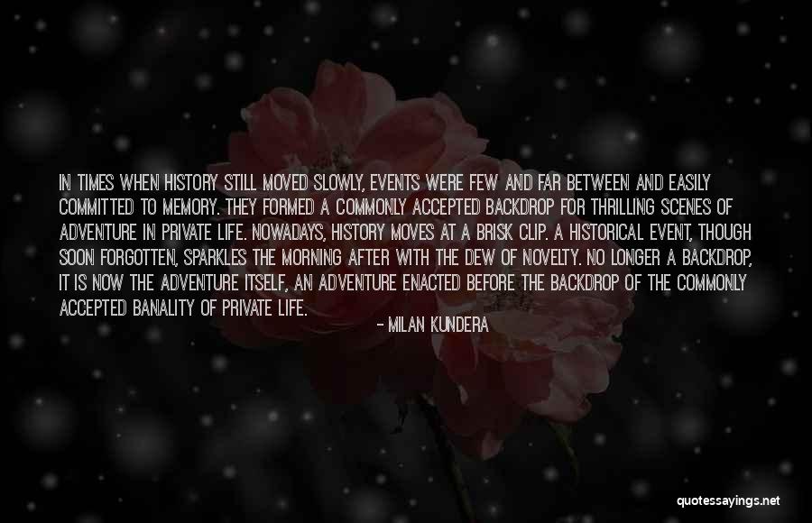 Forgotten History Quotes By Milan Kundera