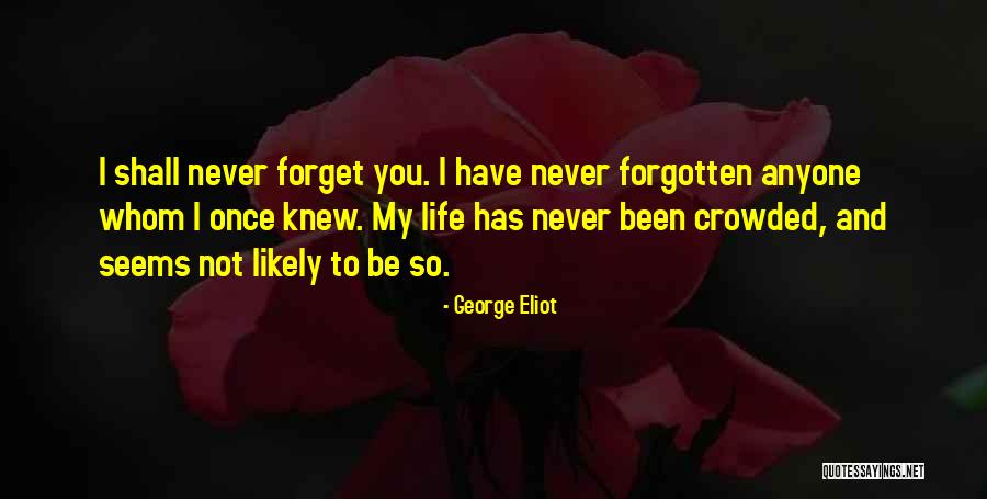 Forgotten My Love Quotes By George Eliot